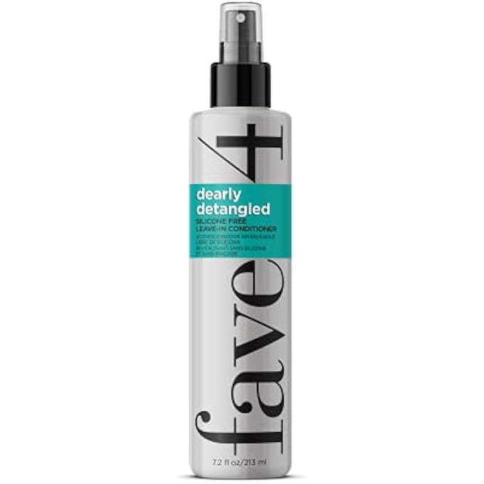 FAVE DEARLY DETANGLED LEAVE IN CONDITIONER CONDITIONING SPRAY - SULFATE FREE | PARABEN FREE | GLUTEN FREE | SILICONE FREE | CRUELTY FREE | SAFE FOR COLOR TREATED HAIR, 7.2 OZ - Image 1